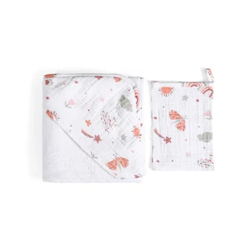 Funna Sunny Hooded Baby Towel - 100% Cotton - Beige Funna Sunny Hooded Baby Towel - 100% Cotton - Beige
