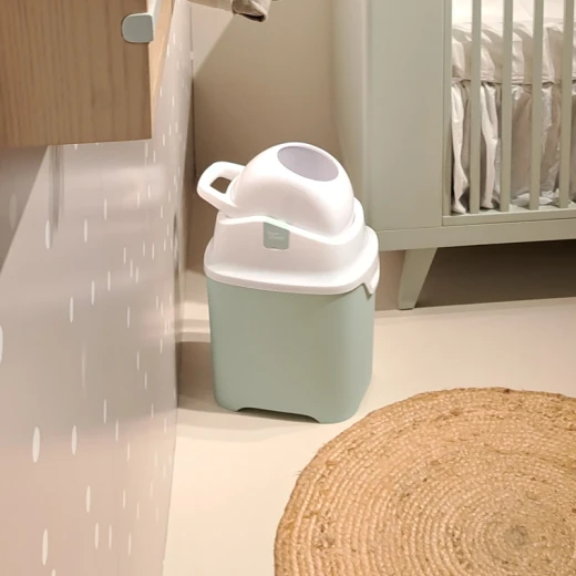 DiaperChamp ONE Standard Diaper Pail - Light Green - diaper champ - Image 3