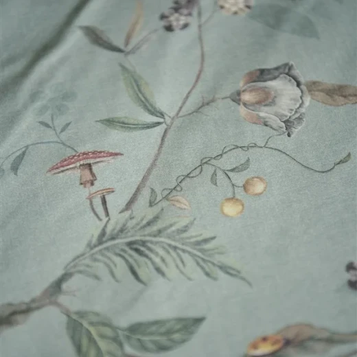Bedding House Autunno Duvet Cover Set - 100% Cotton - 200 Thread - King & Super King - 3 Pcs - Light Blue - Bedding House - Image 5