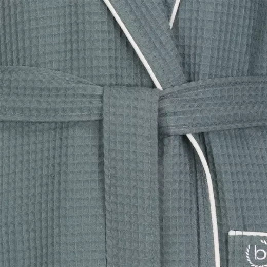بوغاتي "Tizian" روب إستحمام للرجال - 100% قطن - XXL - فلانل رمادي - بوجاتي - Image 6