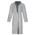 Bugatti Alessandro Men's Bathrobe - 100% Cotton - L - Grey Flannel - Bugatti