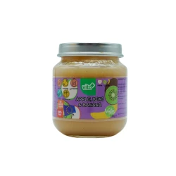 VITO+ – 120g Natural Fruit Puree with Apple, Kiwi & Banana, Suitable for Babies 6+ Months, No Added Sugar or Preservatives
