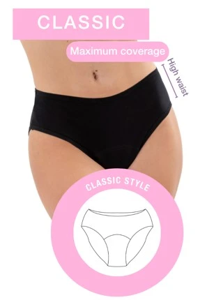 MASMI CLASSIC MEDIUM MENSTRUAL PANTIES - Masmi Organic Cotton - Image 2