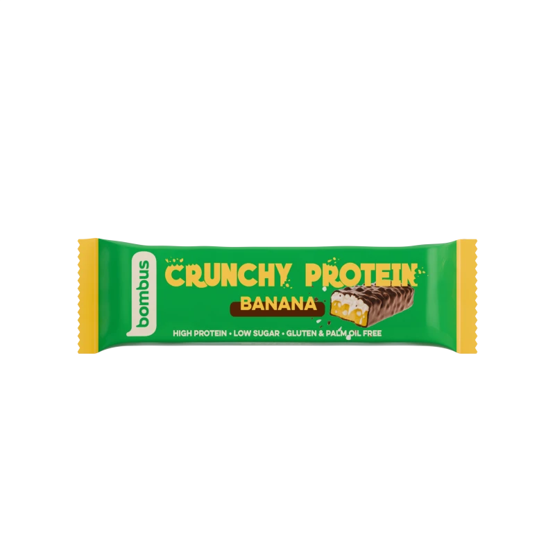 Bombus Crunchy Protein Bar Banana 50g - BOMBUS
