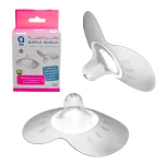 aBaby Silicone Nipple Shield, Large (2pcs) Soft, Flexible Nipple Protector for Easy Breastfeeding & Sensitive Nipples - aBaby