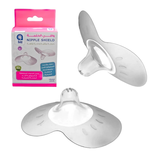 aBaby Silicone Nipple Shield, Large (2pcs) Soft, Flexible Nipple Protector for Easy Breastfeeding & Sensitive Nipples aBaby Silicone Nipple Shield, Large (2pcs) Soft, Flexible Nipple Protector for Easy Breastfeeding & Sensitive Nipples