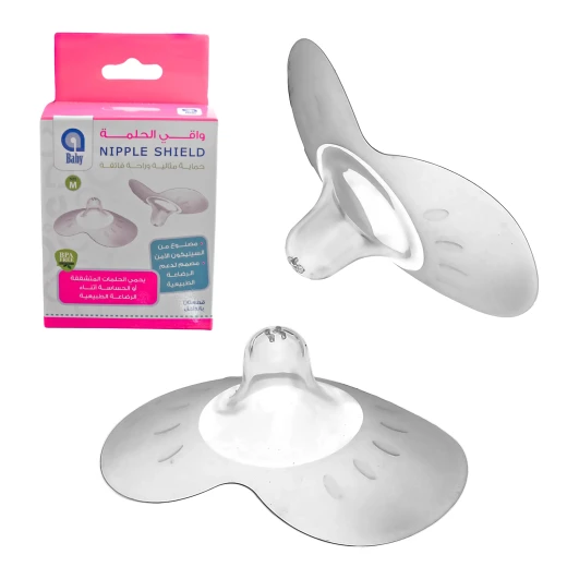 aBaby Silicone Nipple Shield, Medium (2pcs) Soft, Flexible Nipple Protector for Easy Breastfeeding & Sensitive Nipples aBaby Silicone Nipple Shield, Medium (2pcs) Soft, Flexible Nipple Protector for Easy Breastfeeding & Sensitive Nipples