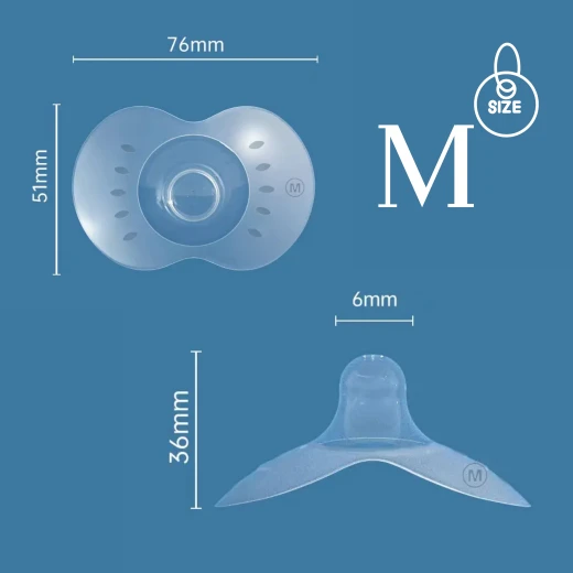 aBaby Silicone Nipple Shield, Medium (2pcs) Soft, Flexible Nipple Protector for Easy Breastfeeding & Sensitive Nipples - aBaby - Image 5