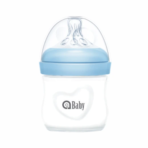 aBaby, Borosilicate Glass Baby Natural Feeding Bottle, (0m+, 120ml/4oz) - aBaby - Image 2