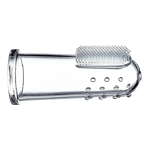 aBaby Silicone Baby Finger Toothbrush Transparent One Piece with cover - aBaby - Image 2
