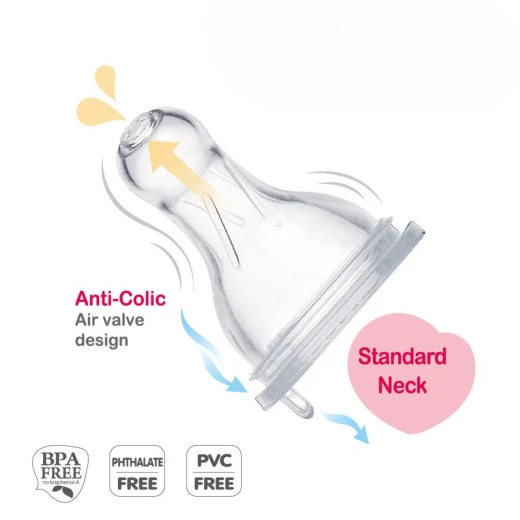 Farlin, Standard Neck Feeding Bottle, Pink, 140Ml, 0 M + - Farlin - Image 4