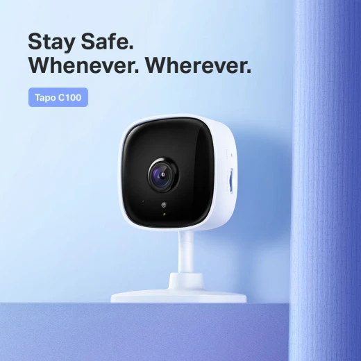 TP-Link Tapo 1080P Indoor Security Camera for Baby Monitor, Dog Camera w/Motion Detection, 2-Way Audio Siren, Night Vision, Cloud & SD Card Storage, Works w/Alexa & Google Home (Tapo C100) - TP-Link - Image 2