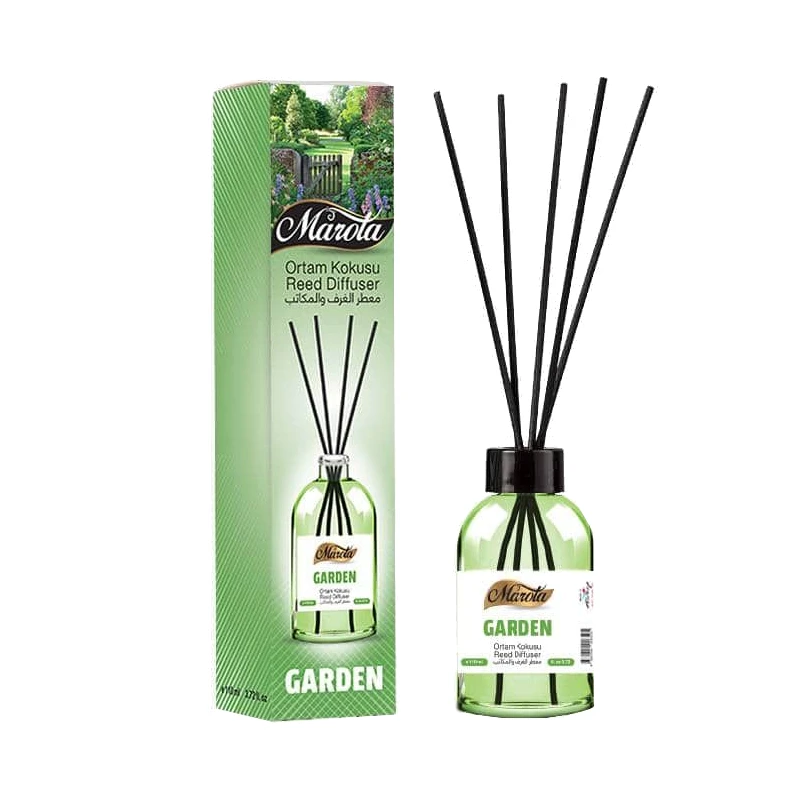 Marota Reed Diffuser Garden, 110 ml Elegant Room Fragrance for Home, Hotel, and Office with Fiber Sticks for Stronger Scent - Marota
