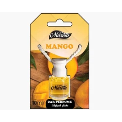 معطر سيارة ماروتا برائحة المانجو الاستوائية سعة 8 مل - فواحة زجاجية أنيقة برباط تعليق، عطر مركز ومنعش يدوم طويلاً لإزالة الروائح الكريهة