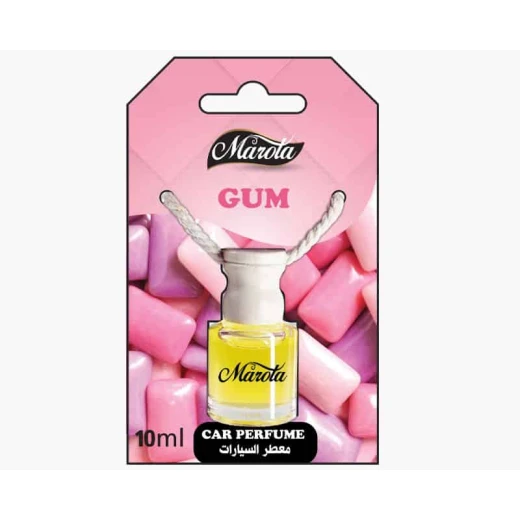 Marota Gum Car Perfume (8ml) - Fun & Refreshing Bubblegum Scent with Hanging Glass Diffuser, Long-Lasting Sweet Fragrance for a Vibrant Interior Marota Gum Car Perfume (8ml) - Fun & Refreshing Bubblegum Scent with Hanging Glass Diffuser, Long-Lasting Sweet Fragrance for a Vibrant Interior
