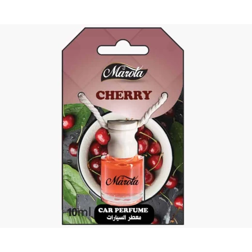 Marota Cherry Car Perfume (8ml) - Rich Red Cherry Scent with Elegant Hanging Glass Diffuser, Long-Lasting Concentrated Fragrance for Luxury Feel Marota Cherry Car Perfume (8ml) - Rich Red Cherry Scent with Elegant Hanging Glass Diffuser, Long-Lasting Concentrated Fragrance for Luxury Feel