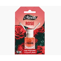 معطر سيارة ماروتا برائحة الورد الطبيعي سعة 8 مل - فواحة زجاجية أنيقة برباط تعليق، عطر زهري ناعم ومركز يدوم طويلاً لإضفاء لمسة من الرقي