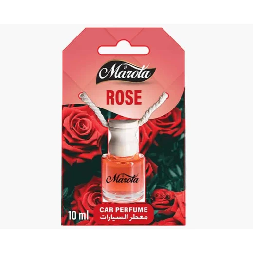 Marota Rose Car Perfume (8ml) - Natural Floral Rose Scent with Elegant Hanging Glass Diffuser, Long-Lasting Concentrated Fragrance for a Soft & Luxury Interior Marota Rose Car Perfume (8ml) - Natural Floral Rose Scent with Elegant Hanging Glass Diffuser, Long-Lasting Concentrated Fragrance for a Soft & Luxury Interior