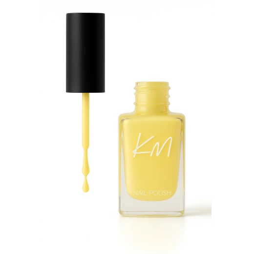 KM Nail Polish No 124 Brilliant Shine Long Lasting Manicure Essential 12ml for Vibrant Nails