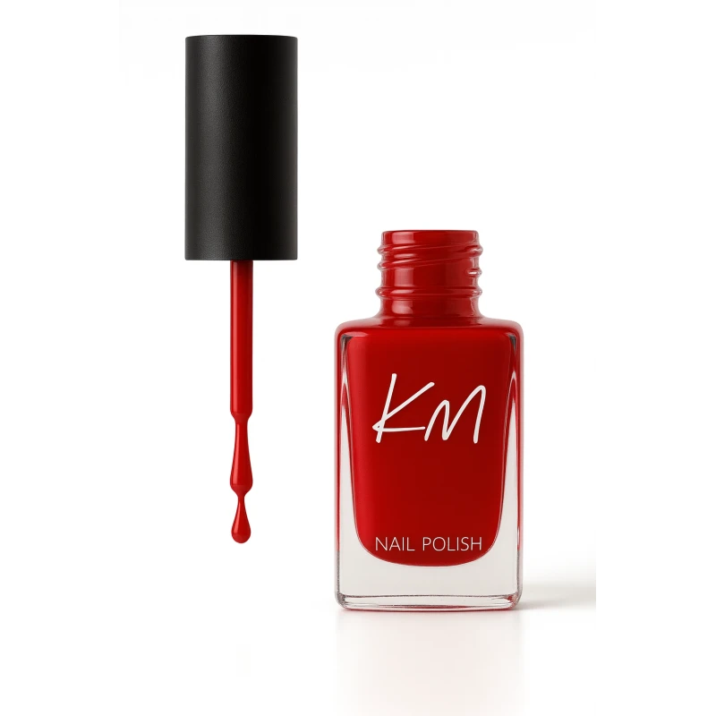 KM Nail Polish No 135 Long Lasting Shine Quick Dry Expressive Manicure 12 ml - Km