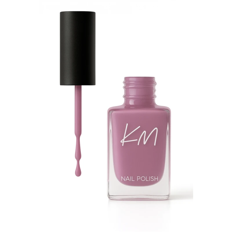 KM Nail Polish Color 163 Long Lasting Shine 12ml Expressive Manicure for Women - Km