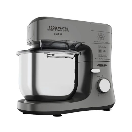 Arshia Premium Stand Mixer – 7L Capacity – 1500W Power – 8 Speed Settings with Pulse Function – Stainless Steel Bowl – Planetary Mixing System – Professional Kitchen Machine Arshia Premium Stand Mixer – 7L Capacity – 1500W Power – 8 Speed Settings with Pulse Function – Stainless Steel Bowl – Planetary Mixing System – Professional Kitchen Machine