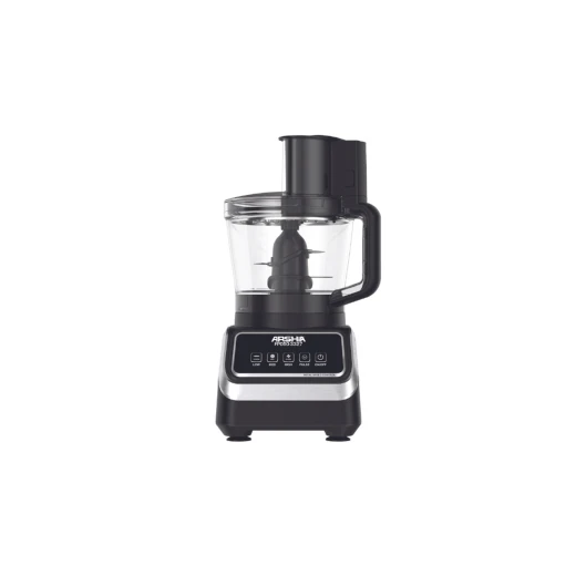 Arshia 10-in-1 Food Processor 3327 – 2.5L Capacity – 1000W Power – Stainless Steel Blades – Multi-Speed Control – Safe Non-Slip Base Arshia 10-in-1 Food Processor 3327 – 2.5L Capacity – 1000W Power – Stainless Steel Blades – Multi-Speed Control – Safe Non-Slip Base