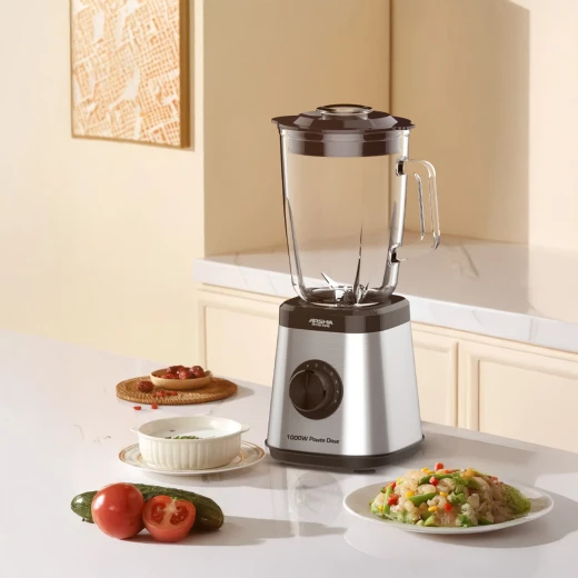 Arshia Electric Blender 3448, 600W Power, 1.5L Glass Bowl, Stainless Steel Blades, Elegant Design, Easy to Use and Clean - Arshia - Image 2