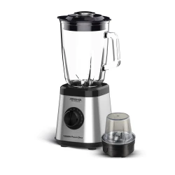 Arshia Electric Blender 3448, 600W Power, 1.5L Glass Bowl, Stainless Steel Blades, Elegant Design, Easy to Use and Clean