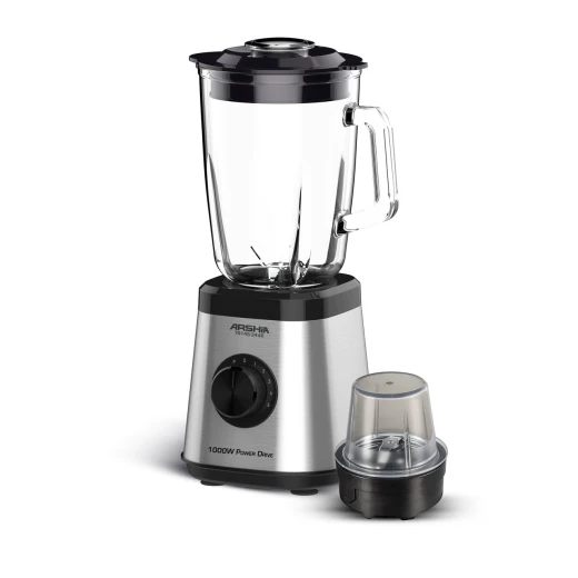 Arshia Electric Blender 3448, 600W Power, 1.5L Glass Bowl, Stainless Steel Blades, Elegant Design, Easy to Use and Clean Arshia Electric Blender 3448, 600W Power, 1.5L Glass Bowl, Stainless Steel Blades, Elegant Design, Easy to Use and Clean