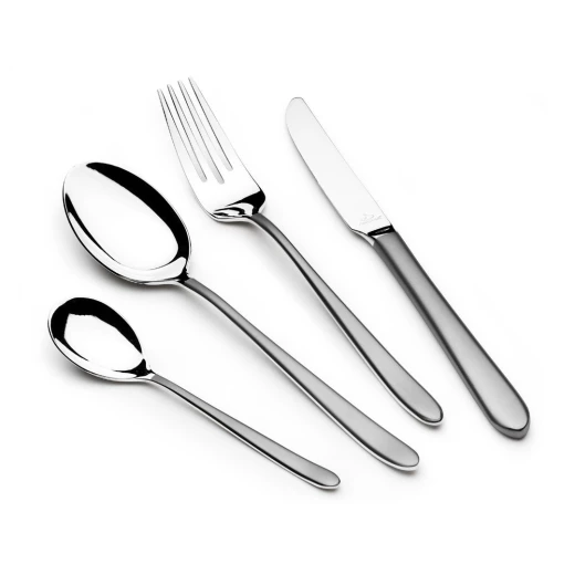 arshia 26-piece silver stainless steel cutlery set with polished finish and metal stand – rust-resistant 18/10 steel, elegant organization, ergonomic handles, ideal for everyday and formal dining arshia 26-piece silver stainless steel cutlery set with polished finish and metal stand – rust-resistant 18/10 steel, elegant organization, ergonomic handles, ideal for everyday and formal dining
