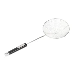 Arshia Stainless Steel Skimmer Spoon with Fine Mesh Head, Long Handle, and Anti-Rust Design for Efficient Oil Draining and Safe Frying or Boiling - Arshia