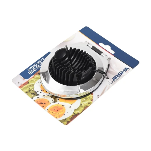 Arshia Egg Slicer with Rust-Resistant Stainless Steel Wires and Stable Plastic Base for Even Slicing of Boiled Eggs, Mushrooms, and Soft Fruits - Arshia - Image 2