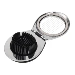 Arshia Egg Slicer with Rust-Resistant Stainless Steel Wires and Stable Plastic Base for Even Slicing of Boiled Eggs, Mushrooms, and Soft Fruits - Arshia