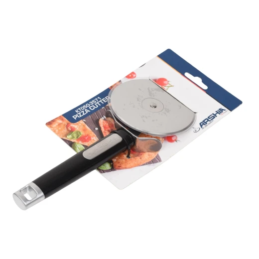 Arshia Stainless Steel Pizza Cutter with Sharp Circular Blade, Ergonomic Non-Slip Handle, and Sleek Design for Clean and Effortless Slicing of Pizza and Baked Dough - Arshia - Image 2