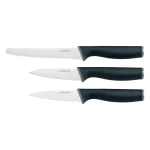 Arshia 3-Piece Stainless Steel Kitchen Knife Set with Ultra-Sharp Rust-Resistant Blades, Ergonomic Non-Slip Handles, and Modern Design for Professional Food Preparation at Home - Arshia