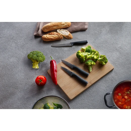 Arshia 3-Piece Stainless Steel Kitchen Knife Set with Ultra-Sharp Rust-Resistant Blades, Ergonomic Non-Slip Handles, and Modern Design for Professional Food Preparation at Home - Arshia - Image 3