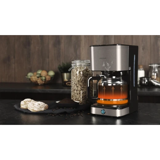Cecotec Coffee 66 Heat — 950W Drip Coffee Machine, ExtremeAroma Technology for Intense Flavor, 1.5L Heatproof & Shock-Resistant Glass Jug (up to 12 Cups), Permanent Filter with Anti-Drip System, Keep-Warm & Auto-Off Functions - Cecotec - Image 2