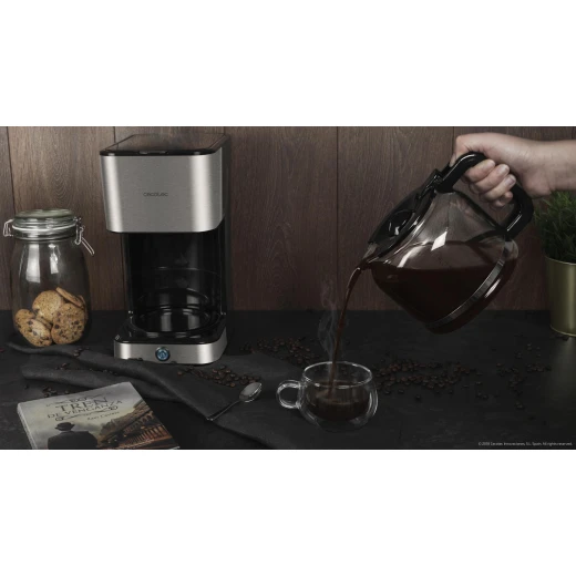 Cecotec Coffee 66 Heat — 950W Drip Coffee Machine, ExtremeAroma Technology for Intense Flavor, 1.5L Heatproof & Shock-Resistant Glass Jug (up to 12 Cups), Permanent Filter with Anti-Drip System, Keep-Warm & Auto-Off Functions - Cecotec - Image 5