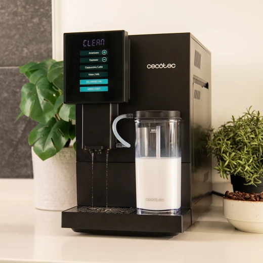 Cecotec Cremmaet Compactccino Super-Automatic Coffee Machine — 1350W Power, 19-Bar Pump, TFT Display with Wi-Fi App Control, Built-in Conical Grinder with 5 Grinding Levels, 150g Airtight Bean Hopper - Cecotec - Image 2