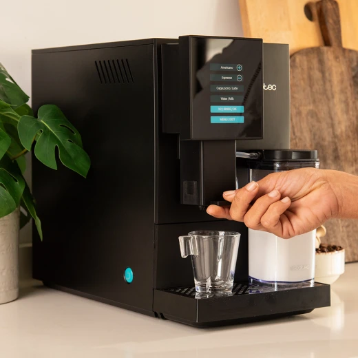 Cecotec Cremmaet Compactccino Super-Automatic Coffee Machine — 1350W Power, 19-Bar Pump, TFT Display with Wi-Fi App Control, Built-in Conical Grinder with 5 Grinding Levels, 150g Airtight Bean Hopper - Cecotec - Image 8