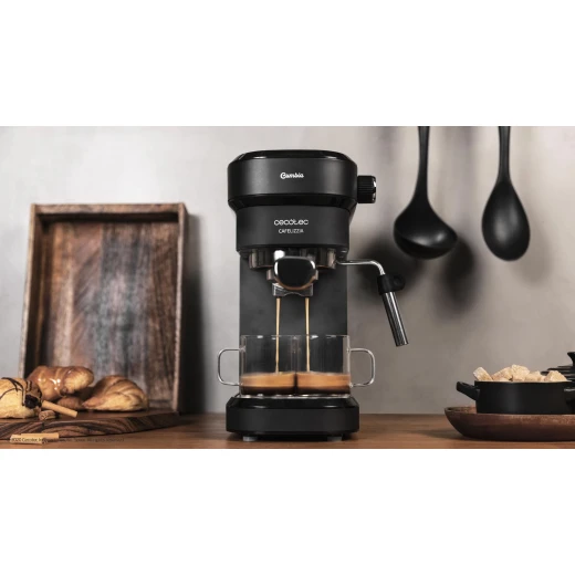 Cecotec Cafelizzia 790 Black Espresso Coffee Machine — 20-Bar Pump, Thermoblock System, Steam Wand, 1350W, Compact & Elegant Design - Cecotec - Image 7