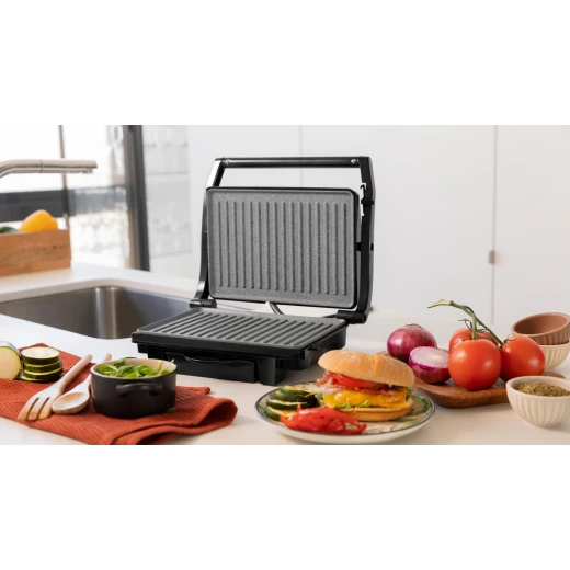 Cecotec Rock’NGrill Dark 1000 Electric Grill — 1000W, RockStone Non-Stick Coating, Floating Lid - Cecotec - Image 7