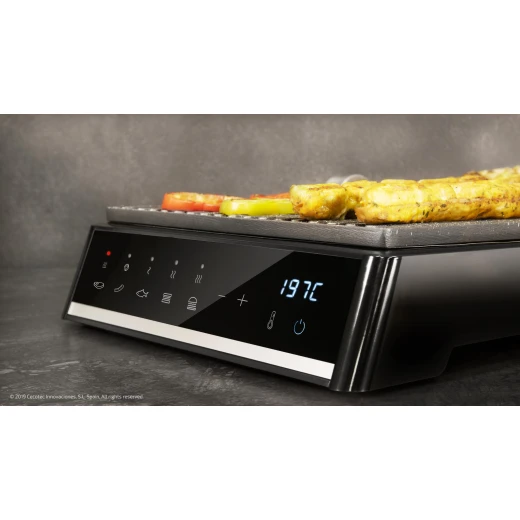 Cecotec Rock’NGrill Smart — 2000W Electric Grill, AutoCook Technology, Removable RockStone Plates, 180° Opening - Cecotec - Image 3