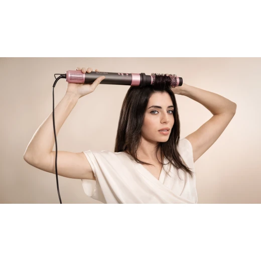 Cecotec 8-in-1 hair styling device has a power of 1400 watts, a brushless motor and Quanda technology, ceramic and ion coating, 8 attachments, 3 speeds and 3 temperature settings for professional styling. - Cecotec - Image 2