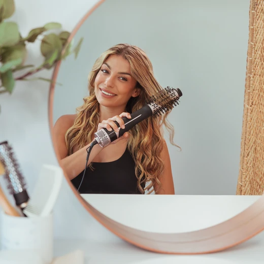 Cecotec CeramicCare Unique Touch — 1200 W Hot Air Brush, 5-in-1 Styling Tool (Dryer, Straightener, Volumizer, Curler, Detangler) - Cecotec - Image 3
