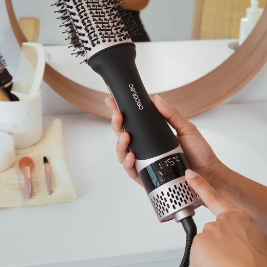 Cecotec CeramicCare Unique Touch — 1200 W Hot Air Brush, 5-in-1 Styling Tool (Dryer, Straightener, Volumizer, Curler, Detangler) - Cecotec - Image 4