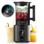 Cecotec Grand Katana 2700MAX Total Destroy Screen B High-Performance Blender with 2700 W Max Power, Total Destroy Reverse Blade Technology, 8 Black Titanium Blades, Digital Control Screen - Cecotec