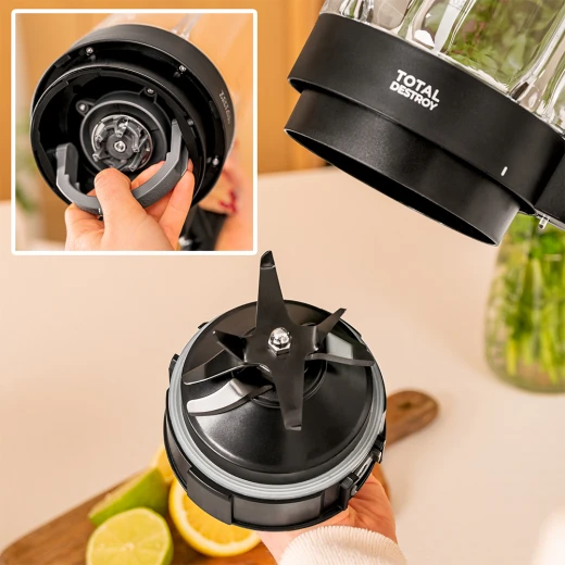 Cecotec Grand Katana 2700MAX Total Destroy Screen B High-Performance Blender with 2700 W Max Power, Total Destroy Reverse Blade Technology, 8 Black Titanium Blades, Digital Control Screen - Cecotec - Image 4