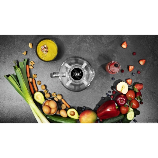 Cecotec Power Black Titanium 2500MAX Smart — American-Style Jug Blender, 2500 W Motor, 6 Black Titanium-Coated Blades, 1.8 L Heat-Resistant Glass Jar, 3 Automatic Programs (Smoothie, Ice Crush, AutoClean), Multi-Speed with Turbo, Stainless Steel Finish - Cecotec - Image 3